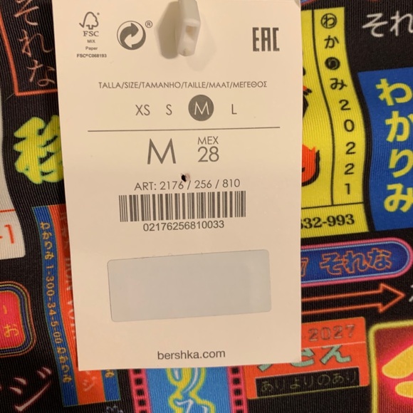 Bershka Tokyo themed one shoulder bodysuit - Picture 4 of 4